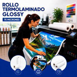 Pack 2 Rollo Termolaminado Glossy - 75mic - 635mm (24")