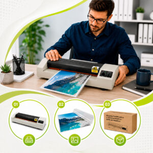 Plastificadora y Termolaminadora Metálica A3 Termolam 8306-A3