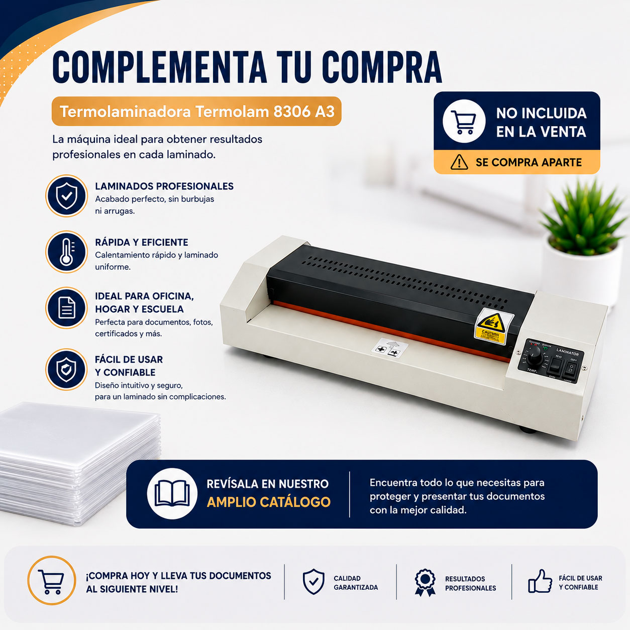 Laminas para plastificar- Carta (230x290mm) -100 -125 -175mic - Imagen 6