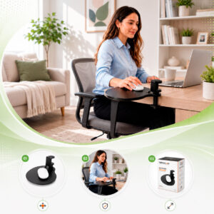 Porta Mouse para Escritorio Aidata DO4031 con Giro 360°