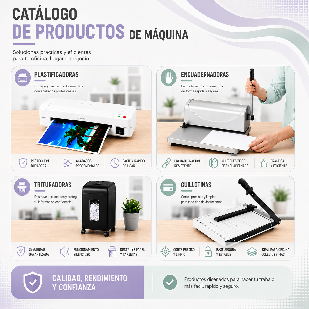 Máquina Trituradora y Destructora de Papel Micro Corte P4 - Imagen 4