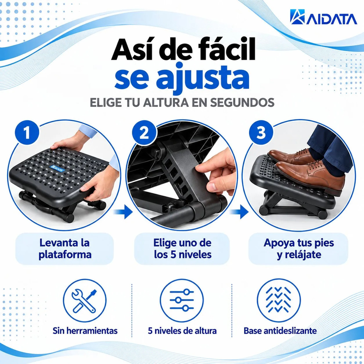 Apoya Pies Ajustable Relaxing SKU FR008 - Termolam (imagen 5)