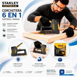 Engrapadora y Clavadora 6 en 1 Stanley FATMAX FMHT6-70868 - imagen 1