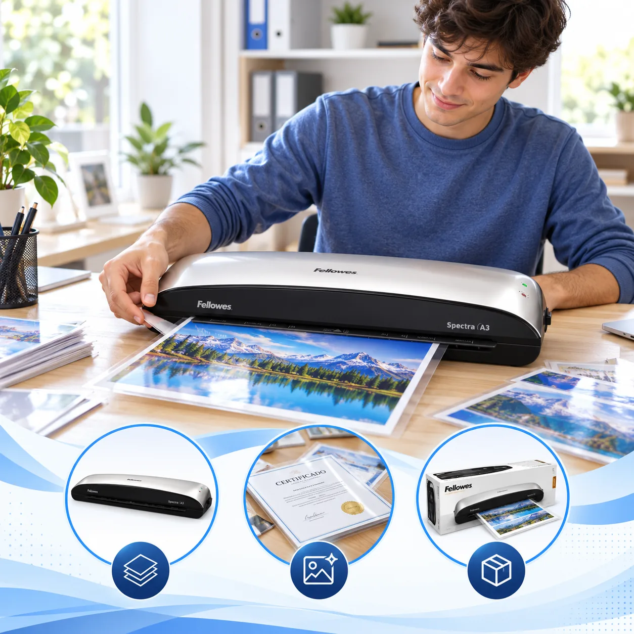 Plastificadora Fellowes Spectra A3 – portada
