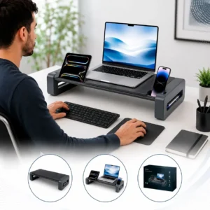 Soporte para Monitor y Laptop AIDATA Deluxe | Ergonómico